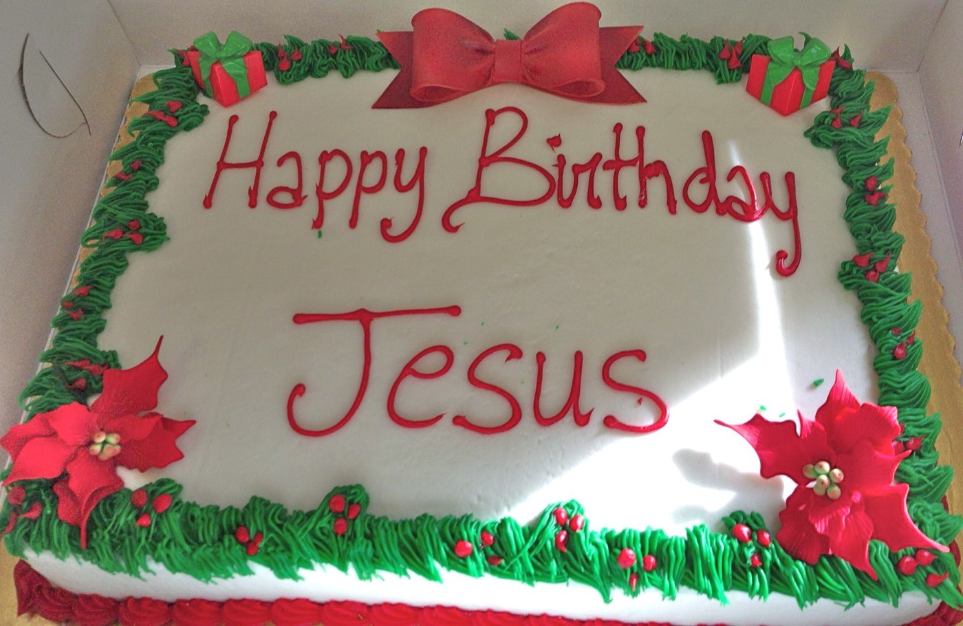 happy birthday baby jesus cake